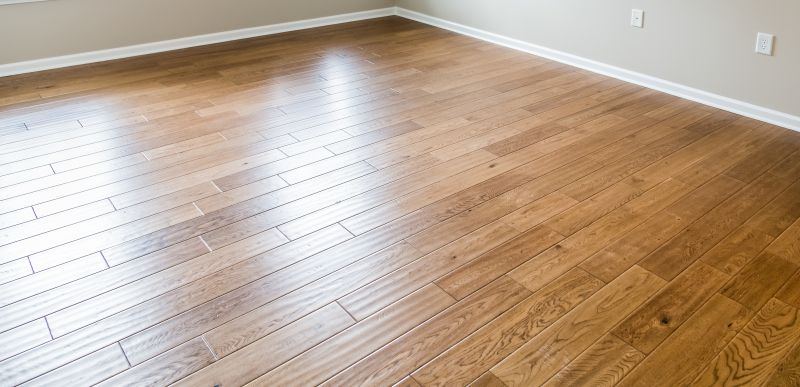 Modern Hardwood Floor in Living Room
